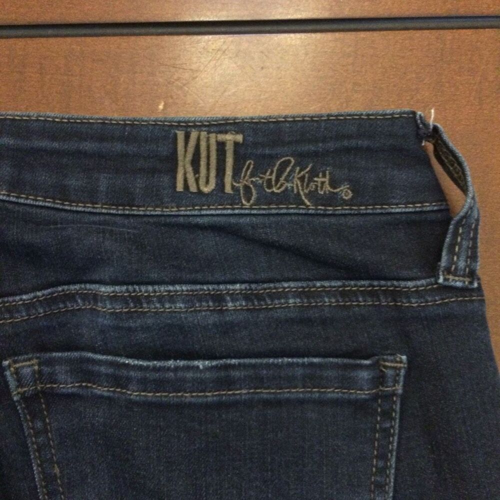 Kut Carlo ankle skinny blue jeans size 6 - Picture 7 of 13